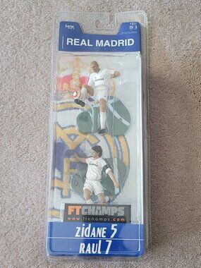 Zidane Raul FT Champs Real Madrid Football Fifa Soccer Figures Vintage